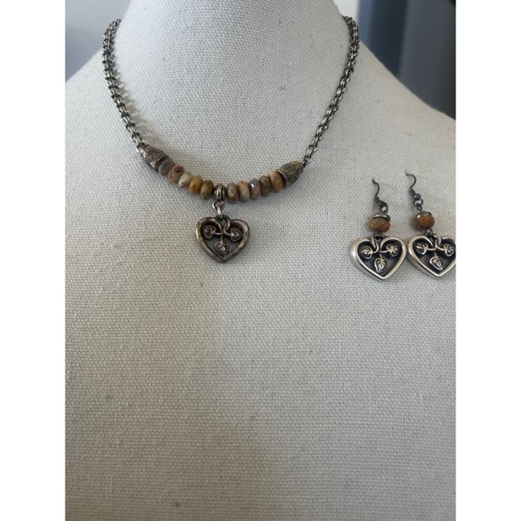 Brighton Jewelry - Brighton Botswana Necklace & Earring Set